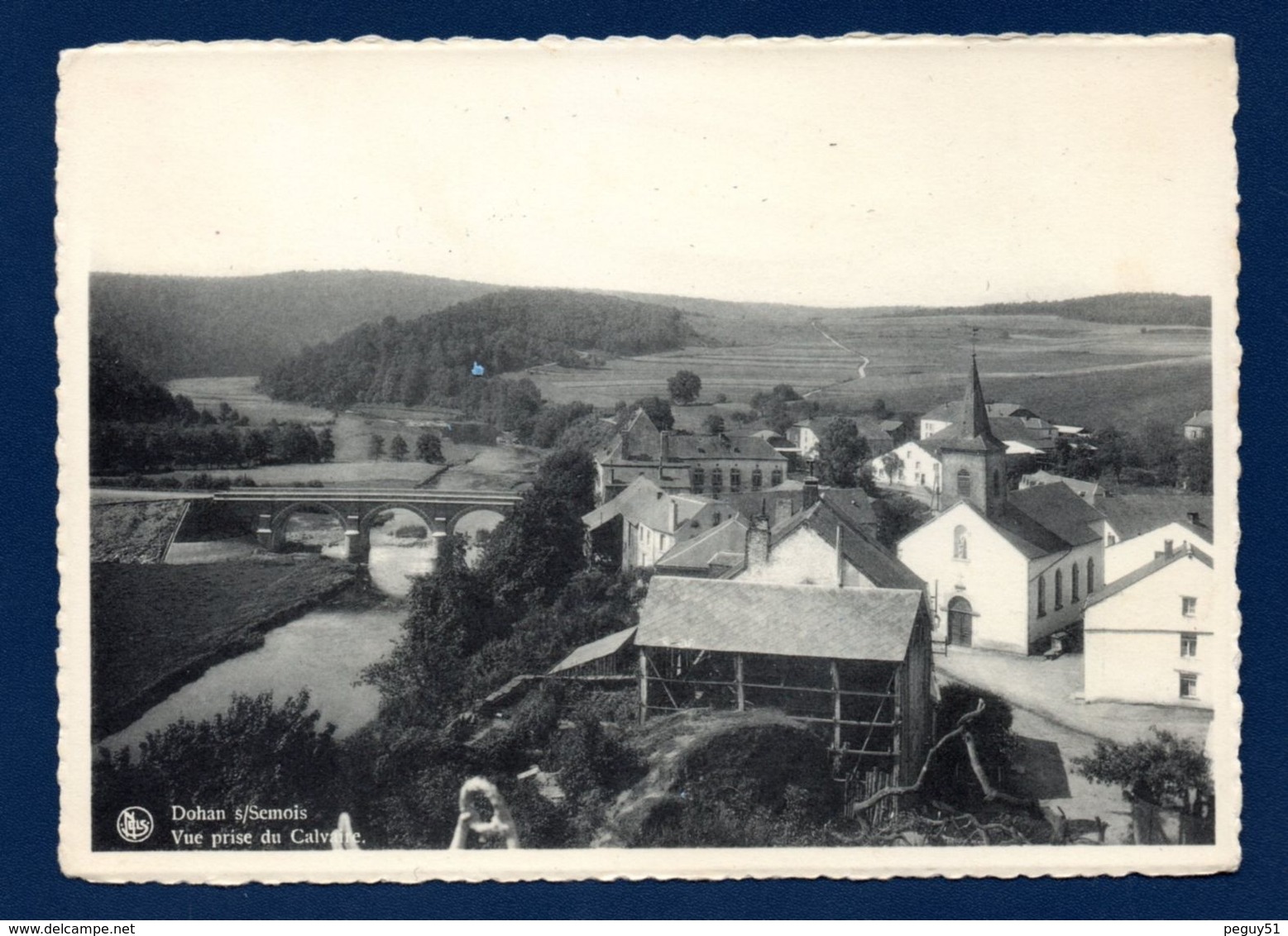 Dohan Sur Semois (Bouillon). Vue Prise Du Calvaire. Eglise Saint-Florent. 1954 - Bouillon