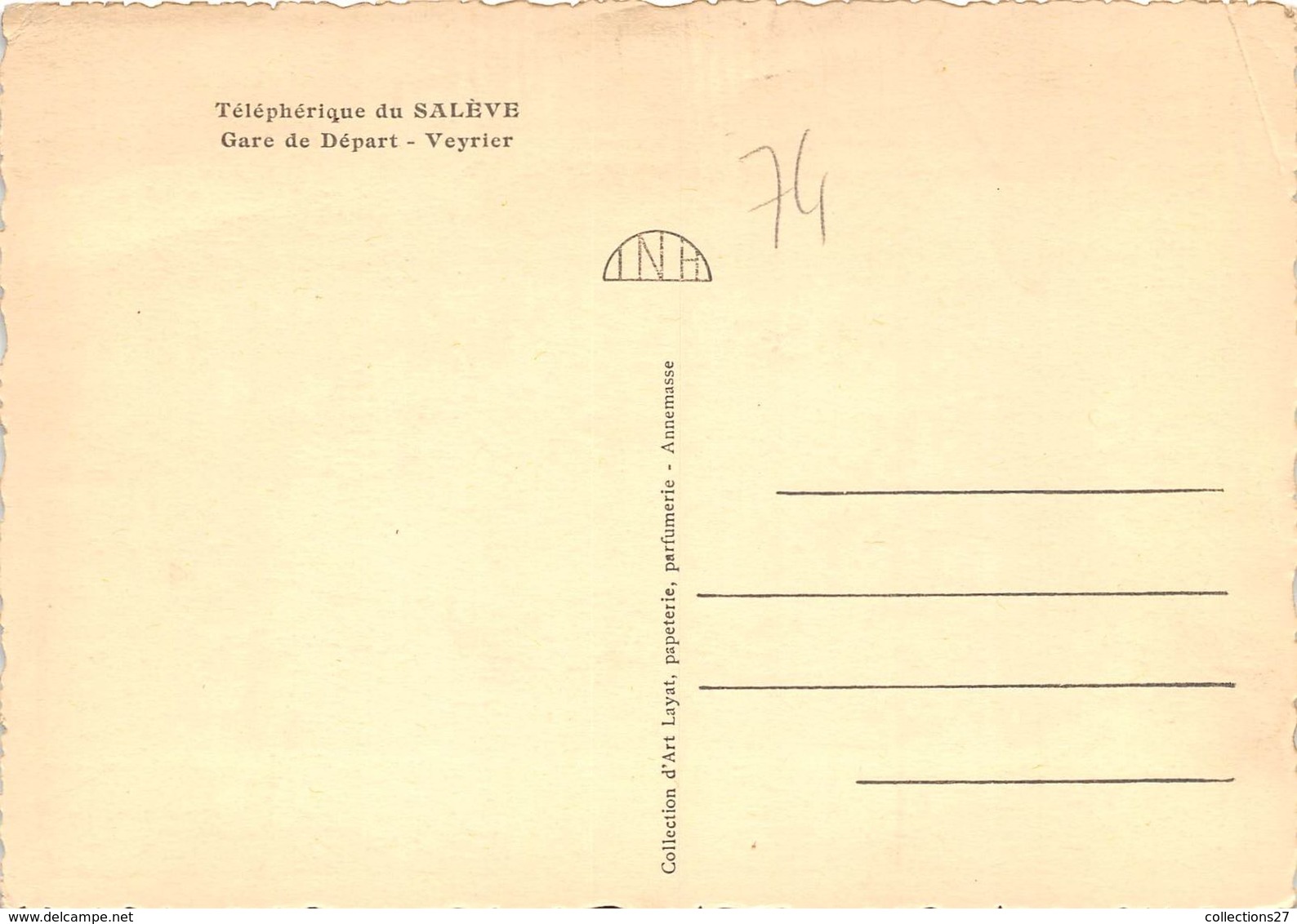 74-VEYRIER- TELEPHERIQUE DU SALEVE , GARE DE DEPART - Veyrier