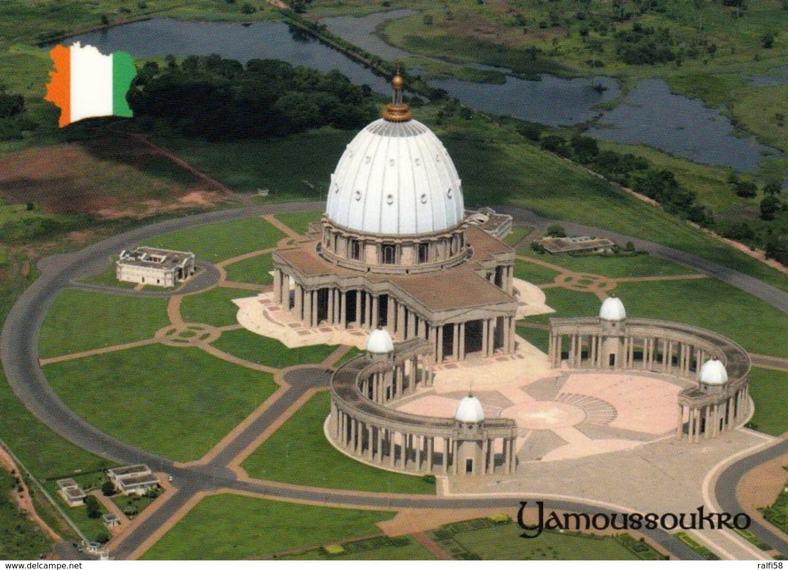 1 AK Elfenbeinküste Côte D’Ivoire * Basilika Notre-Dame-de-la-Paix (Unserer Lieben Frau Des Friedens) In Yamoussoukro - Costa De Marfil