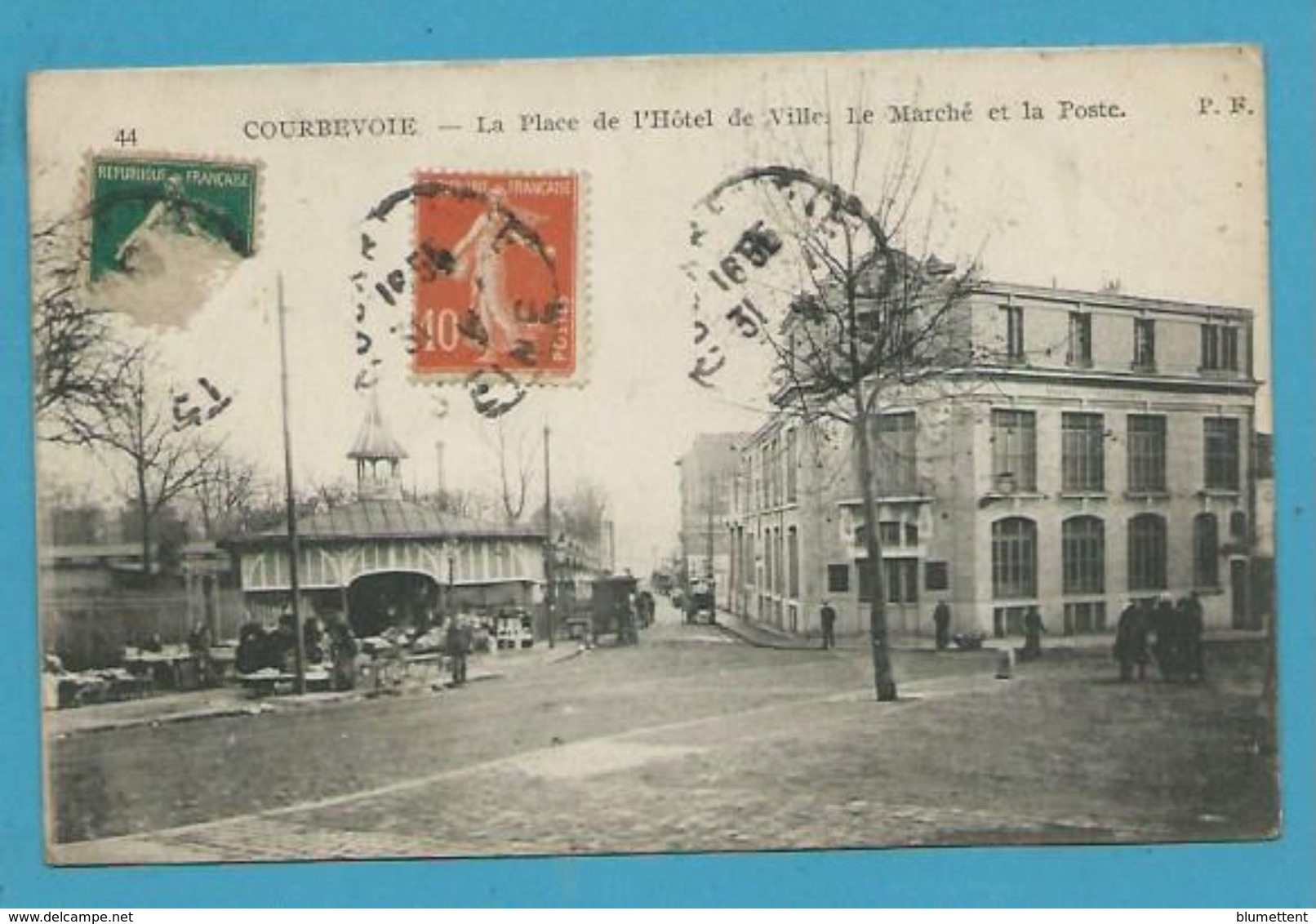 CPA 44 - Le Marché Place De L'Hôtel De Ville COURBEVOIE 92 - Courbevoie