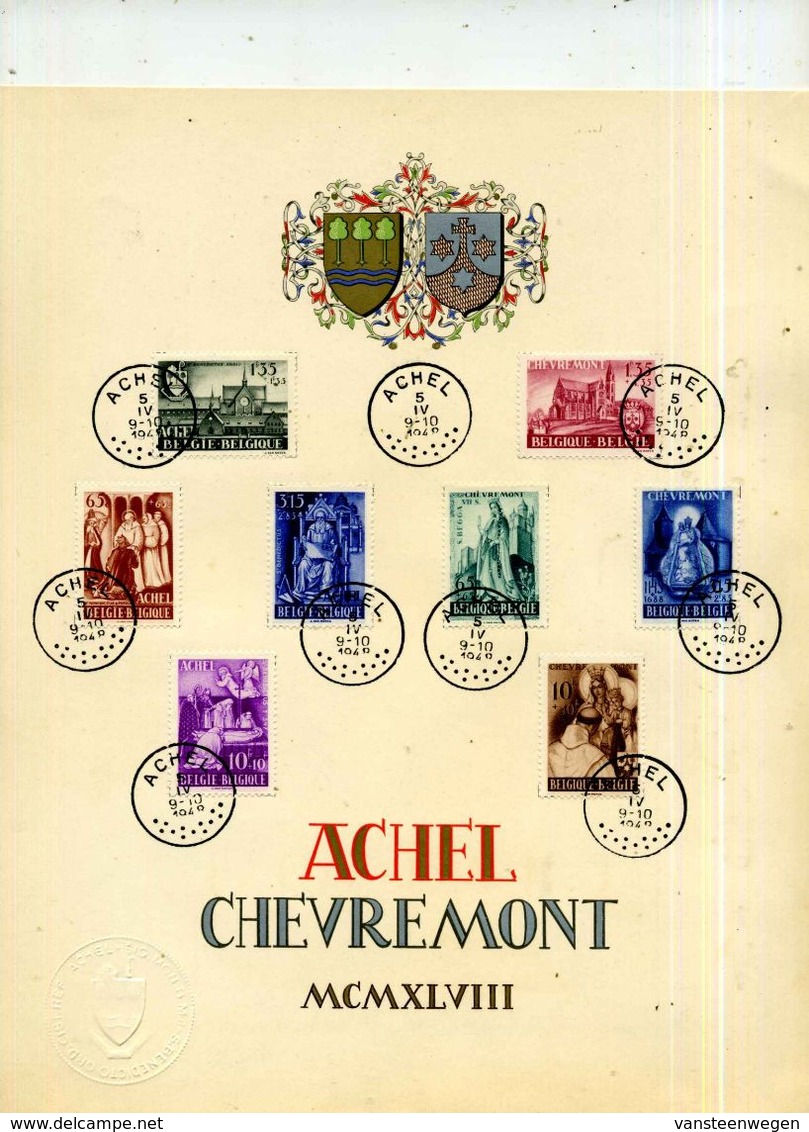 Achel Et Chèvremont Feuillets-souvenirs (2x2 Séries)  Obl Achel Et Chèvremont COB 773-80 - Feuillets De Luxe [LX]