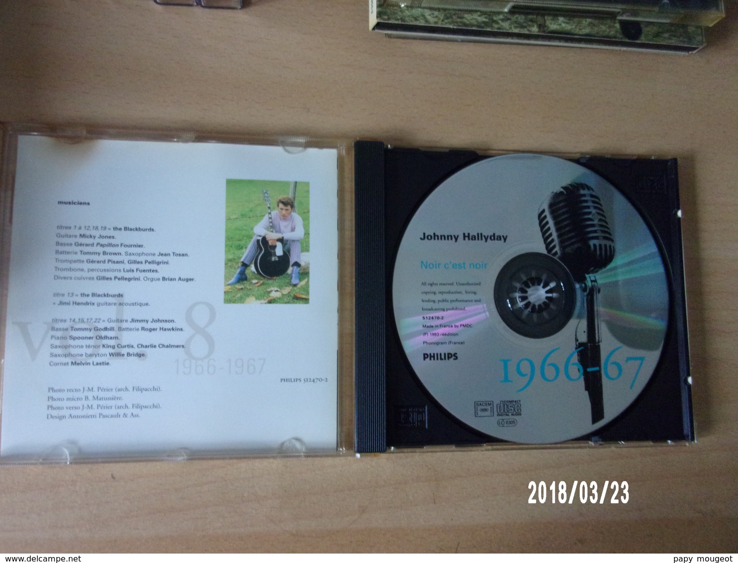 CD - Johnny Hallyday - 1966-67 Noir C'est Noir - Rock