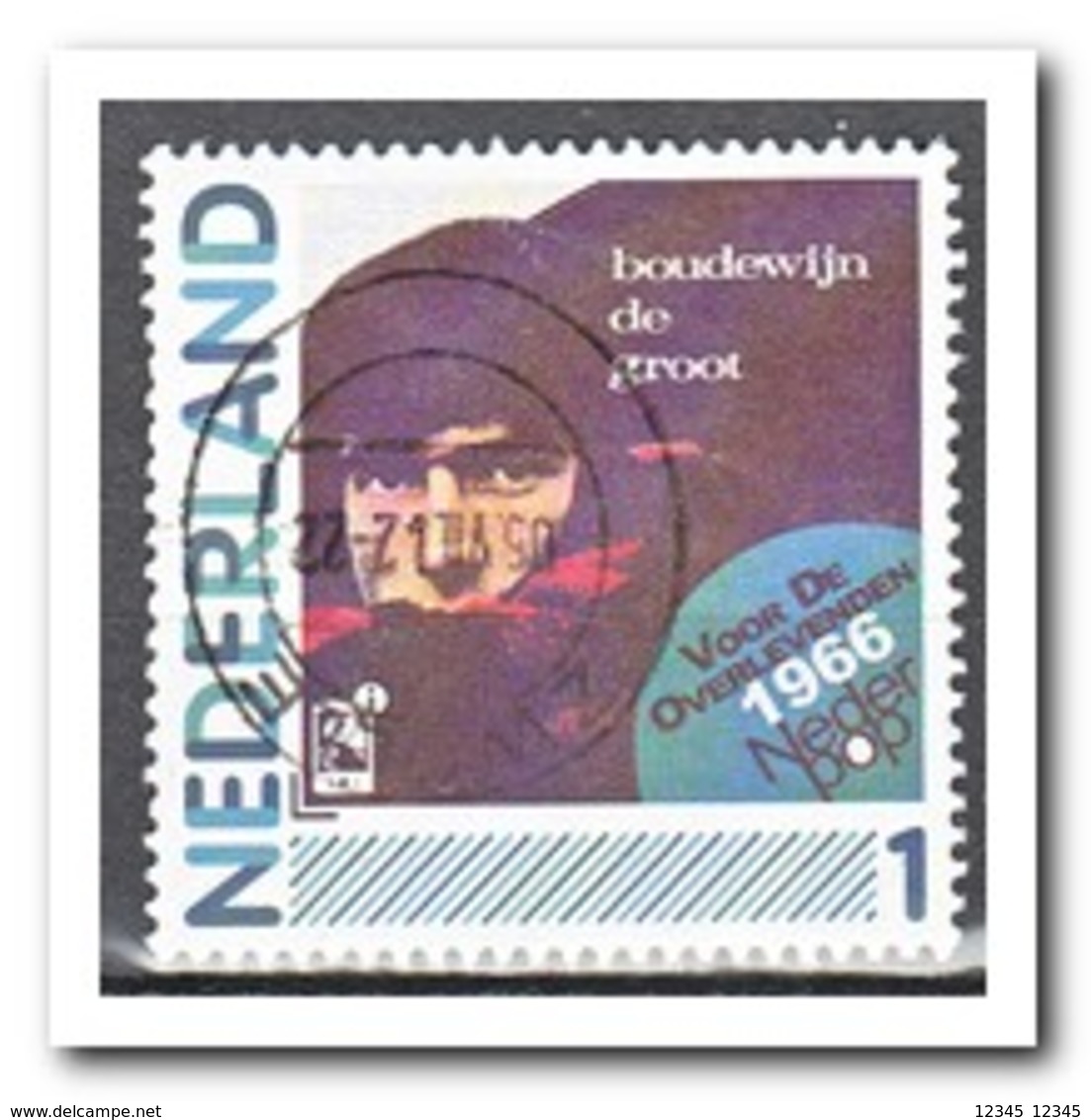 Nederland, Gestempeld USED, Boudewijn De Groot - Timbres Personnalisés