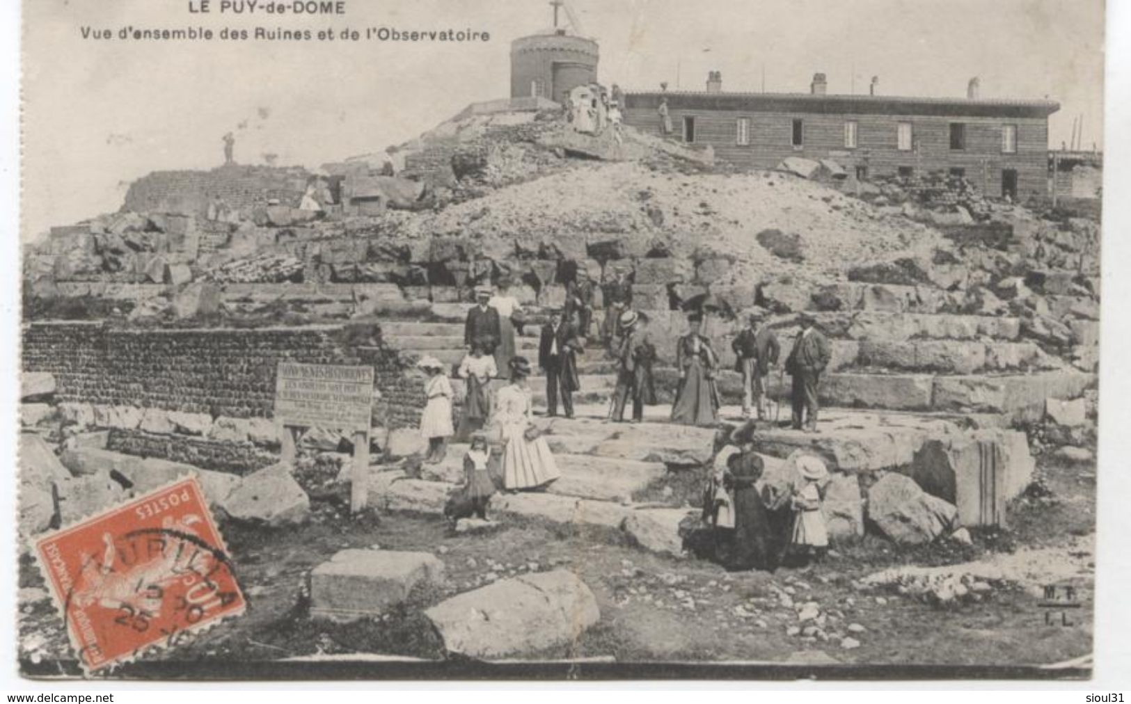 63...LE PUY DE DOME ENSEMBLE DES RUINES DE L OBSERVATOIRE 1910 - Other & Unclassified