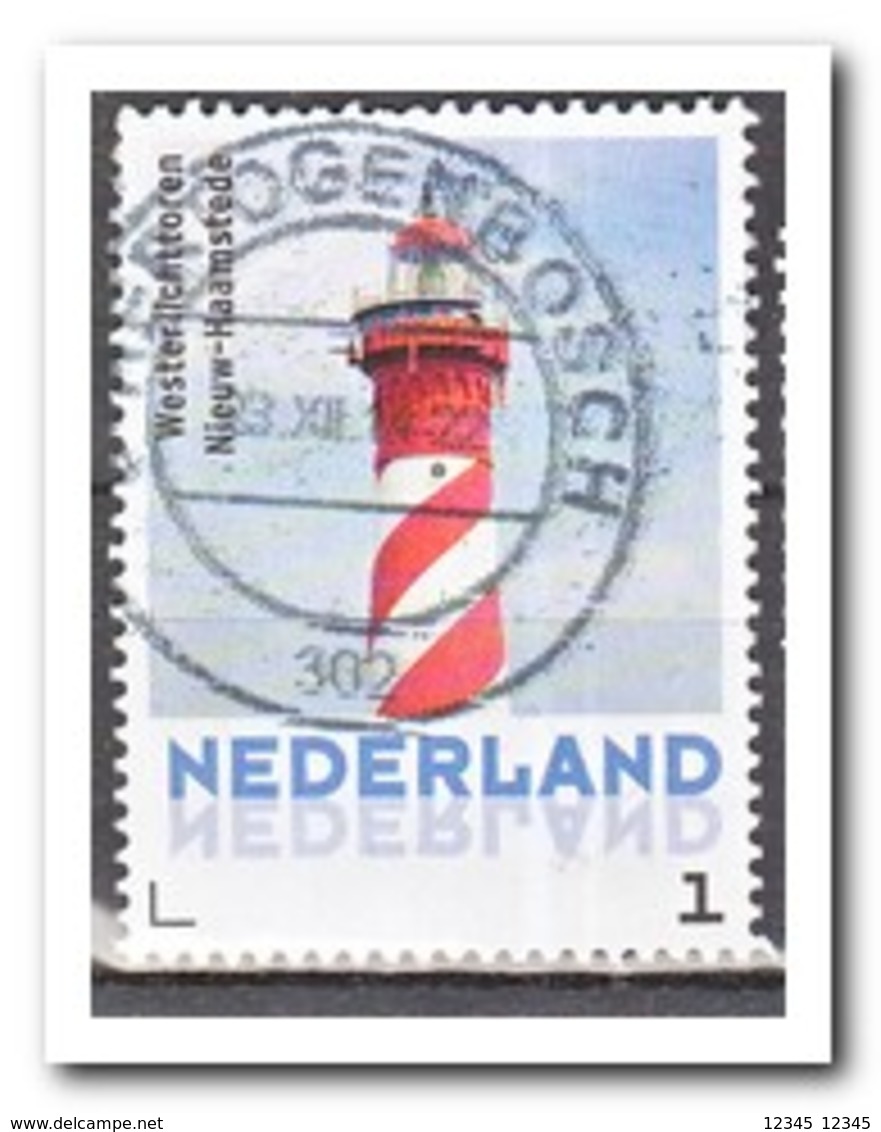Nederland, Gestempeld USED, Lighthouse, Westerlichttoren Nieuw-Haamstede - Timbres Personnalisés