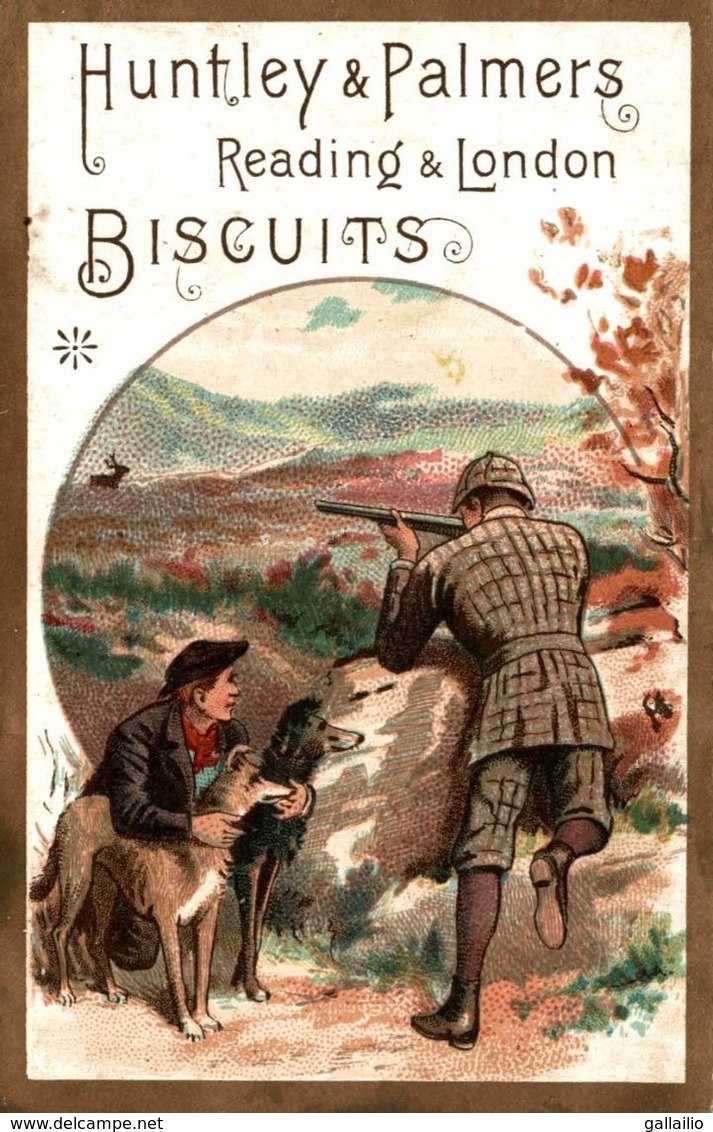 CHROMO BISCUITS HUNTLEY ET PALMERS CHASSE AU CERF - Autres & Non Classés