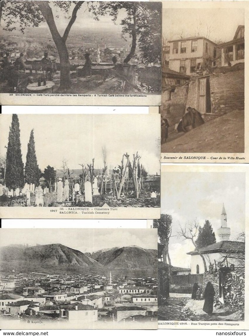 LOT DE 100 CARTES ANCIENNES DE GRECE SUR SALONIQUE  A VOIR - 100 - 499 Postcards