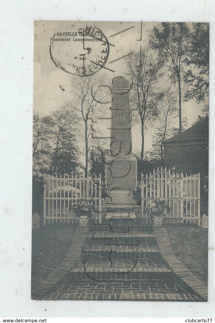 Gauville (80) : Le Monument Aux Morts  En 1926 PF. - Autres & Non Classés