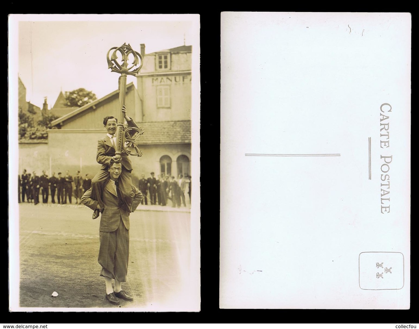 Carte Photo Fête De L'École Des Arts Et Métiers De CLUNY N° 1 - Cluny