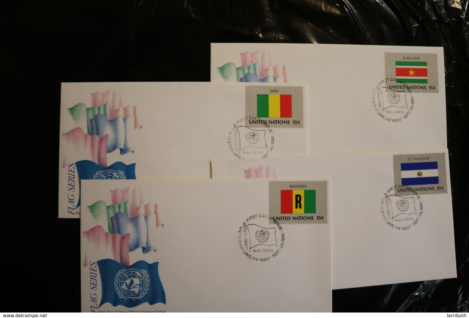 United Nations UN NY Flags Mali Rwanda Salvador Surinam Day Of Issue 1980 A04s - FDC