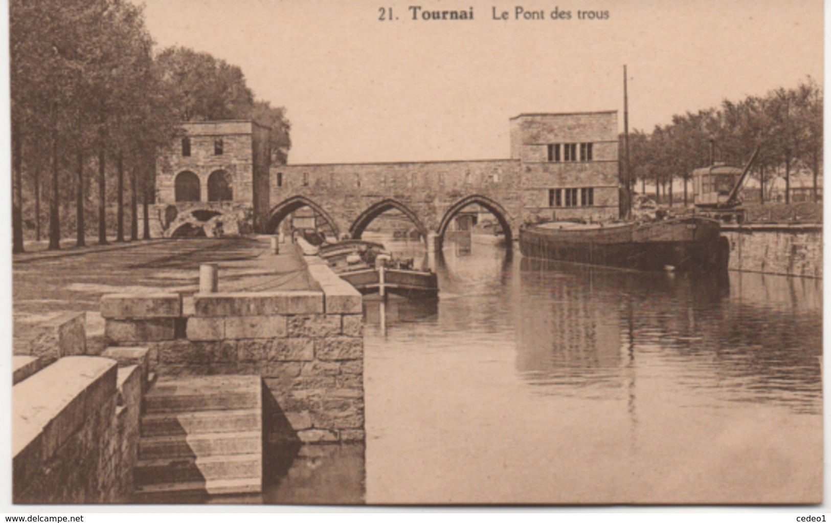 TOURNAI   LE PONT DES TROUS - Doornik