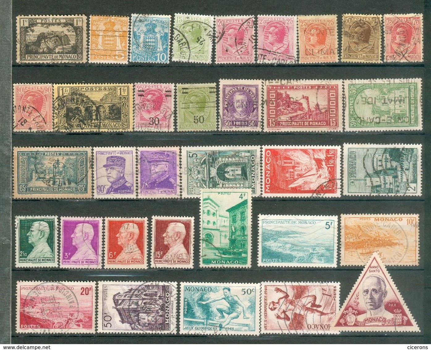 MONACO ; 1922-1951 ; Y&T N° ; Lot : 10 ; Oblitéré - Collections, Lots & Séries