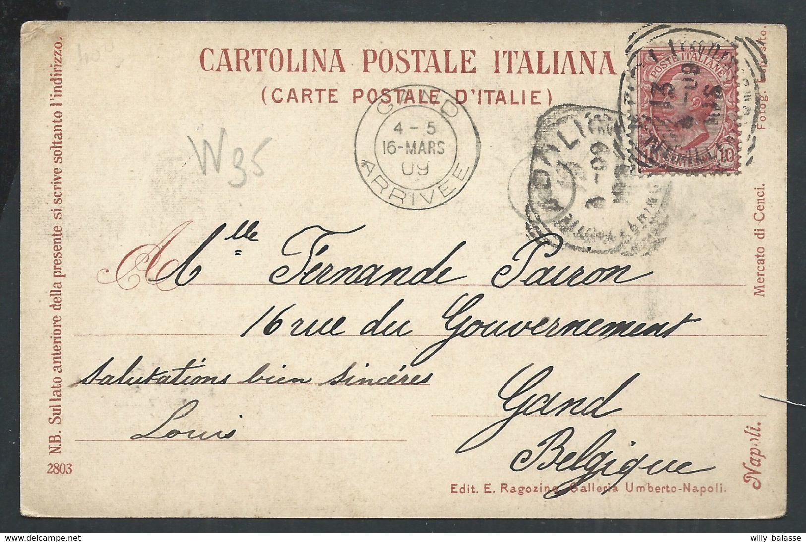 +++ CPA - Italie  Italia - 1909   // - Altri & Non Classificati