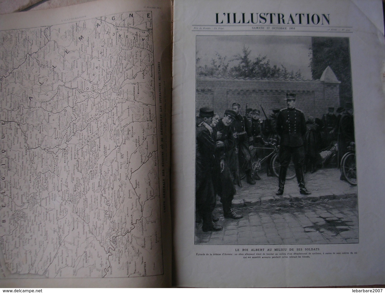 L'ILLUSTRATION  N° 3737 - 17 OCTOBRE 1914 - L'Illustration