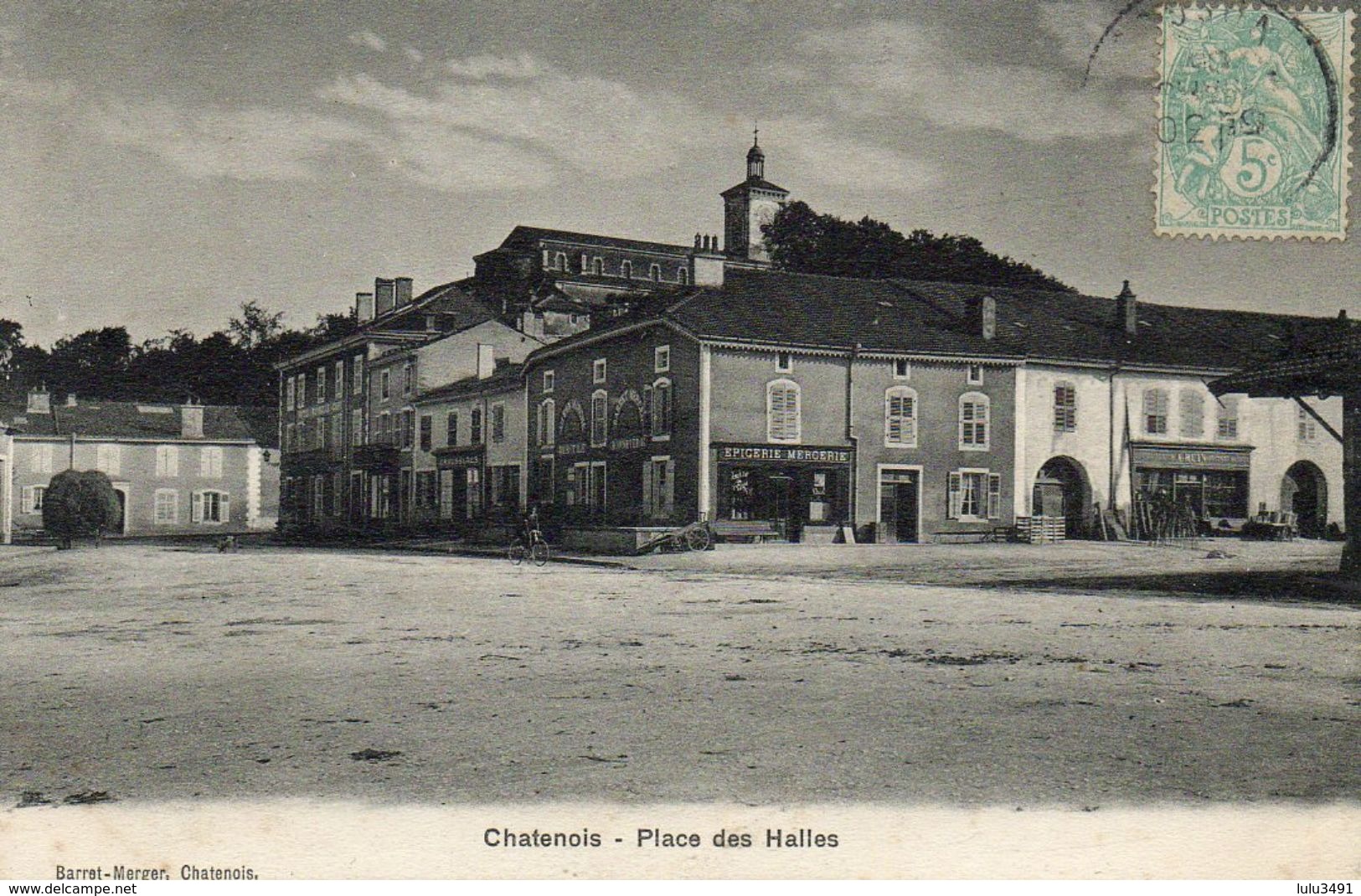 CPA - CHATENOIS (88) - Aspect De La Place Des Halles En 1905 - Chatenois