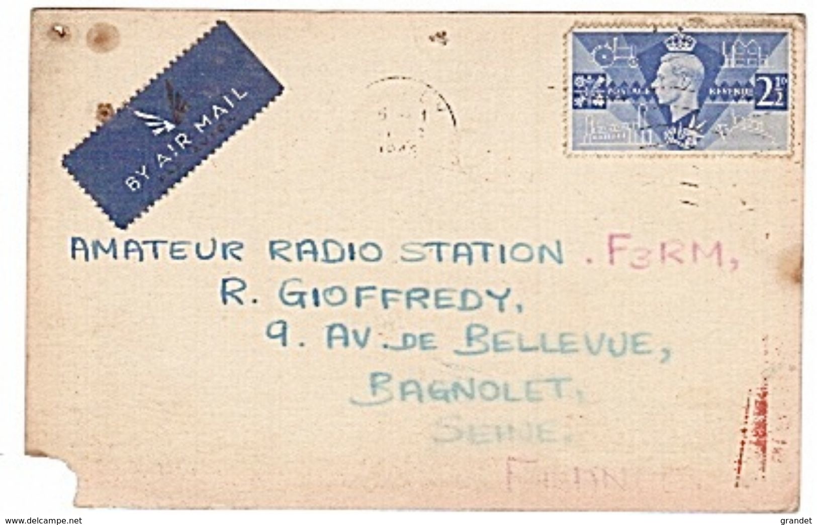 CARTE - QSL - RADIO - ENGLAND - ANGLETERRE - 1944 - NEW BRADWELL. - Radio Amateur