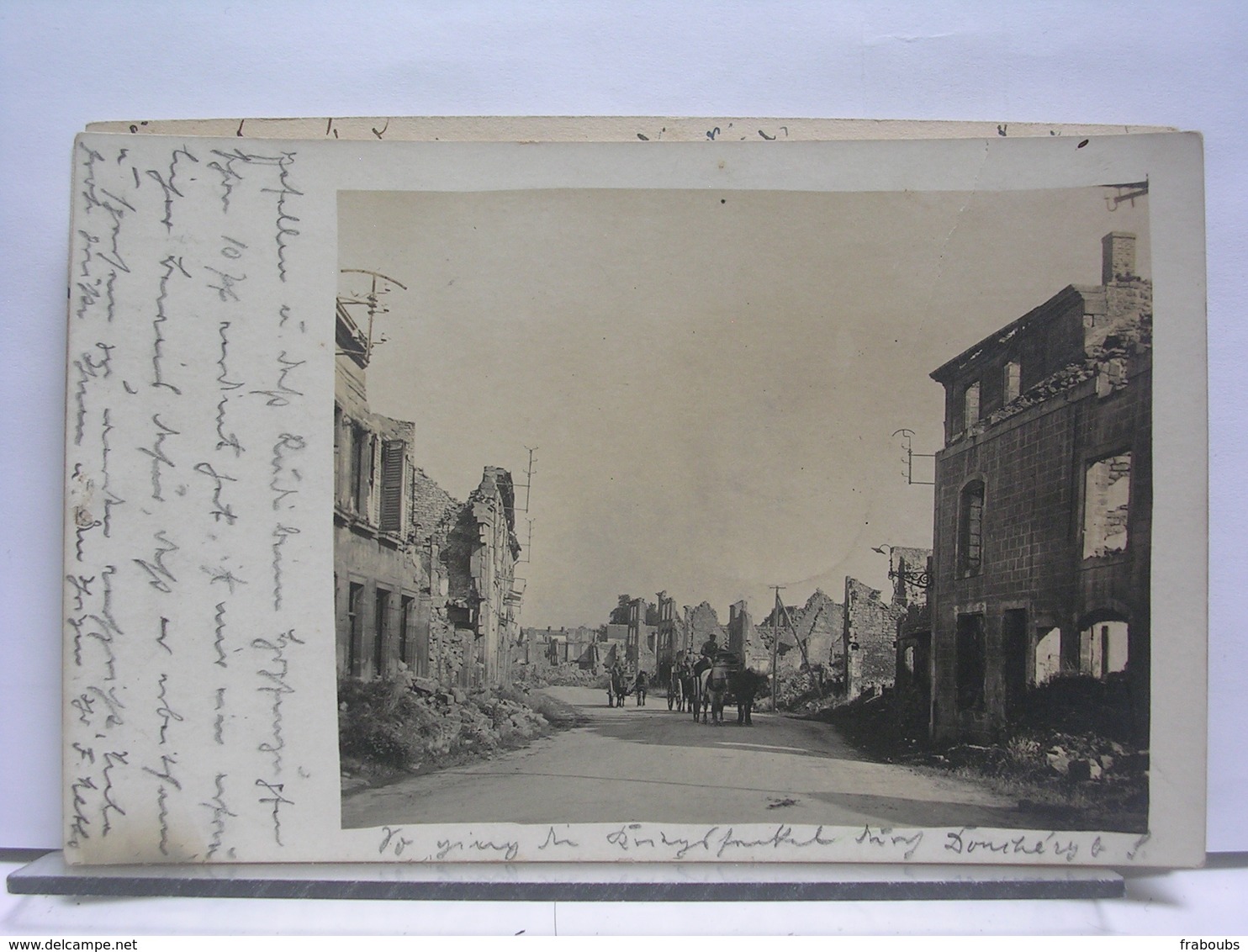 ALLEMAGNE - A LOCALISER - WITTENBERG ? (PHOTOGRAPHE) - RUINES - ANIMEE - 1916 - A Identifier