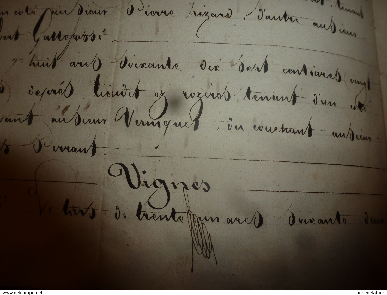 1835 Important manuscrit notarié avec cachets concerne Donation et Partage entre enfants PERRAULT