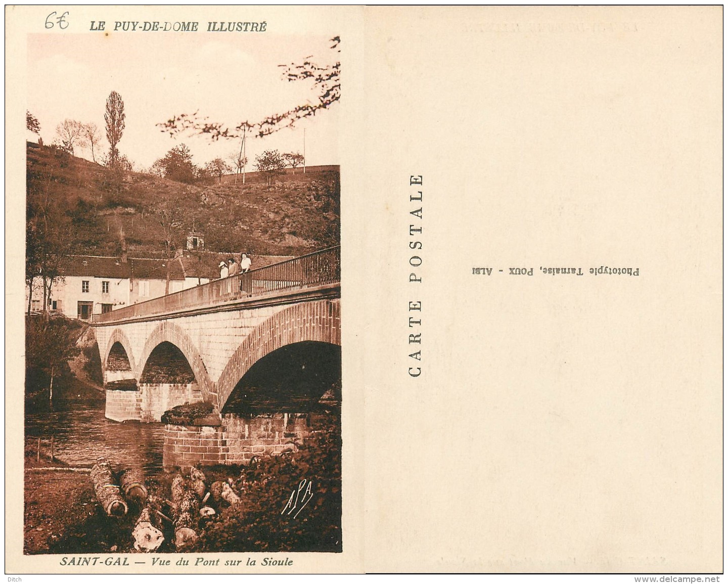 D- [509714] Carte-France  - (63)Puy-de-Dôme, Saint-Gal, Vue Du Pont Sur La Sioule - Other & Unclassified