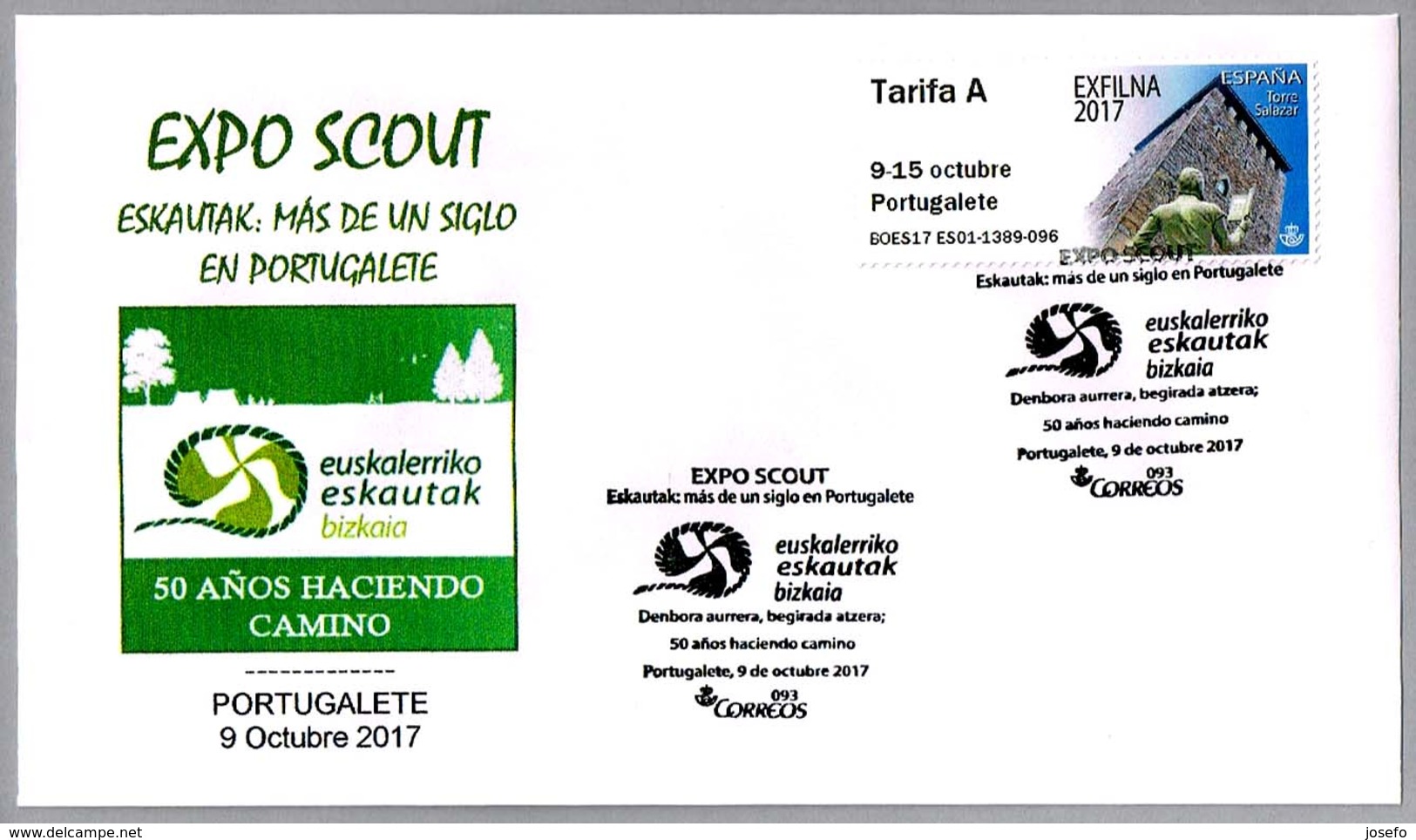 Eskautak: Mas De Un Siglo En Portugalete - EXPO SCOUT. Portugalete, Vizcaya, Pais Vasco 2017 - Cartas & Documentos