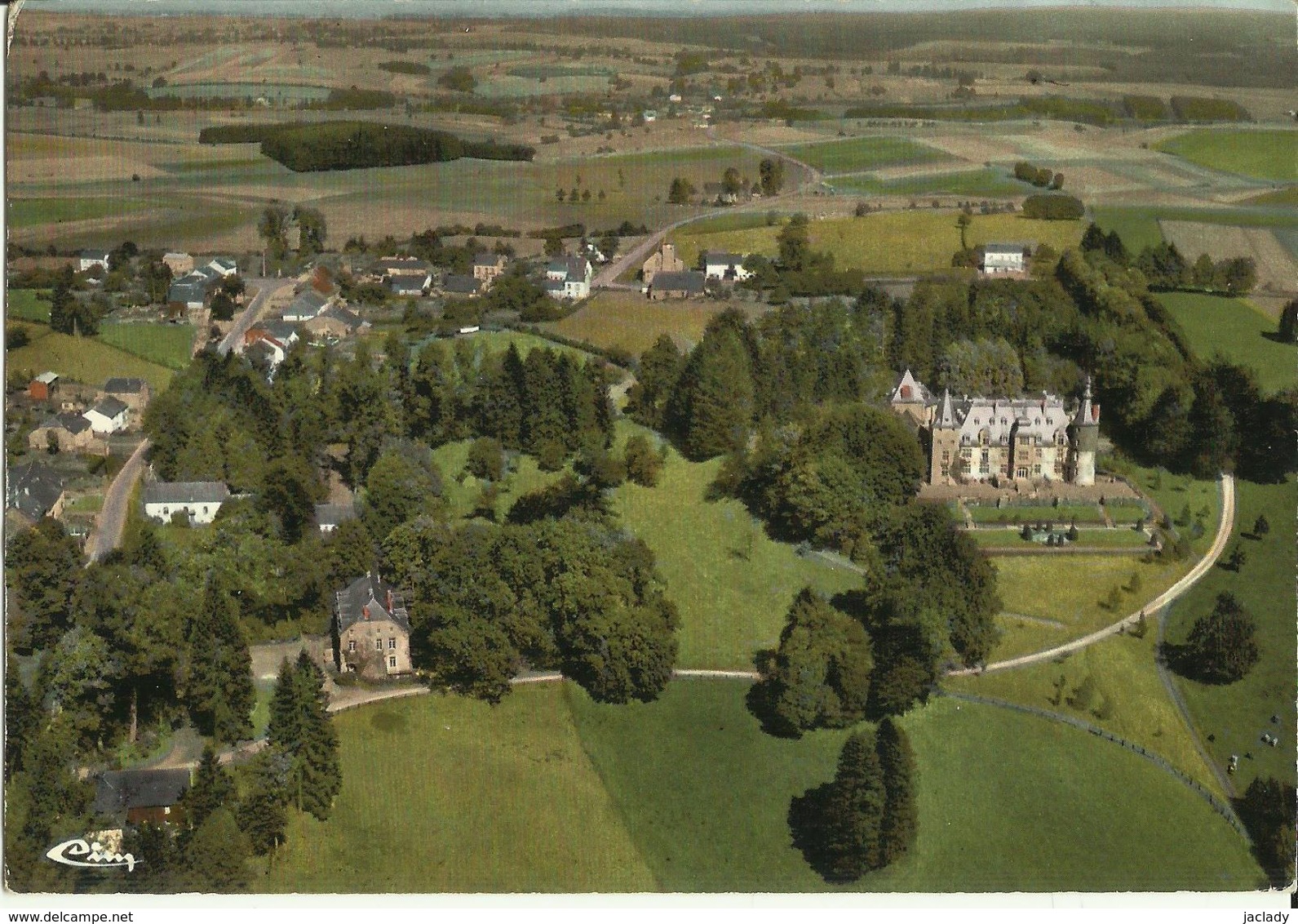 Assenois -- Vue Panoramique Aérienne.     (2 Scans) - Vaux-sur-Sûre