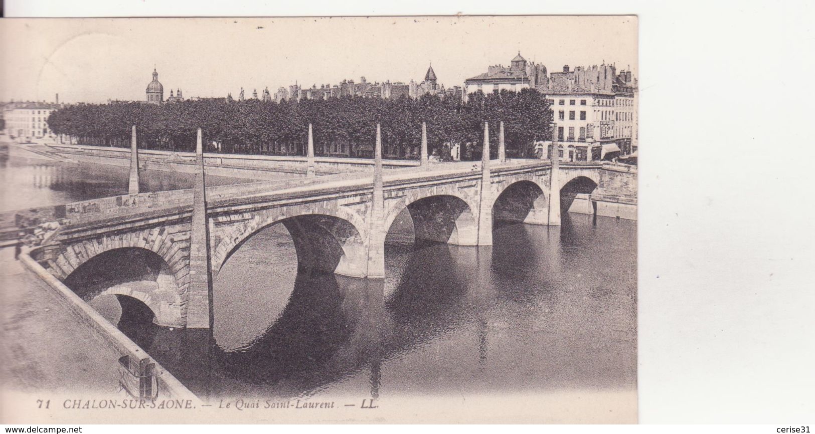 CPA - 71. CHALON SUR SAONE - Le Quai St Laurent - Chalon Sur Saone