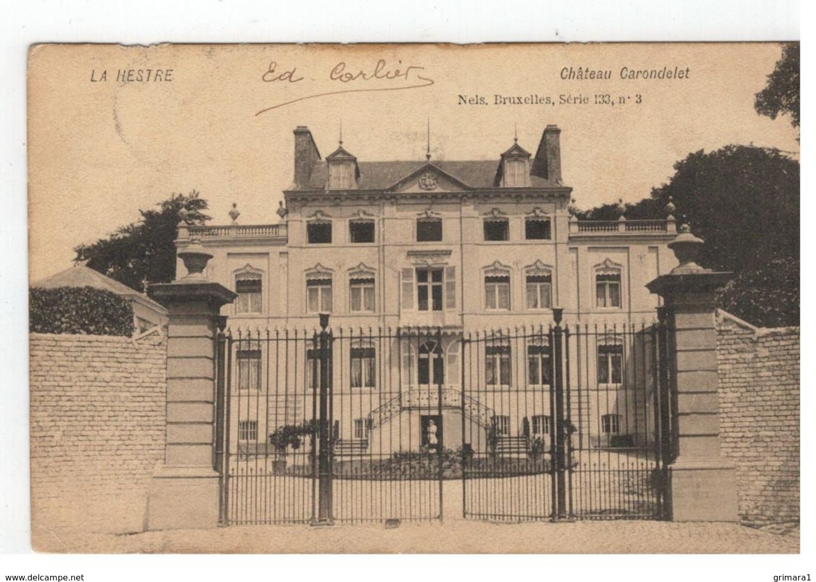 LA HESTRE    Château Carondelet  1906 - Manage