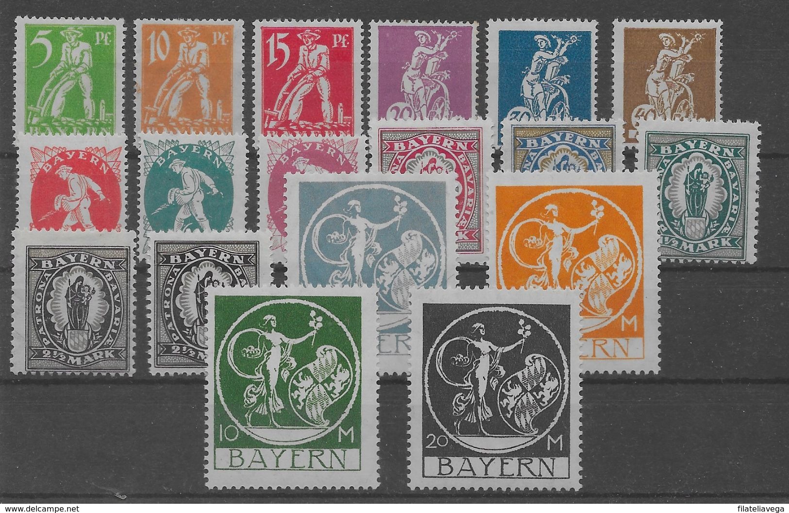 Serie De Baviera Nº Michel 178/95 * - Other & Unclassified
