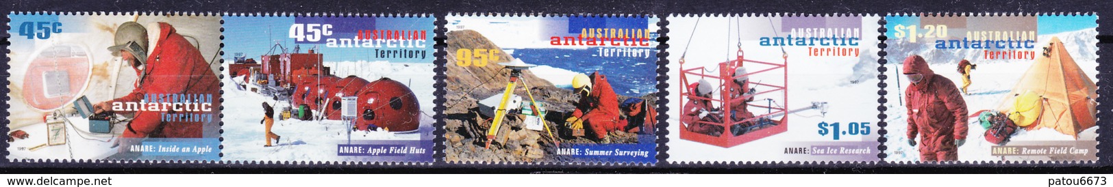 AAT 1997 Australia Antarctic ANARE (Yv 110 To 114 ) MNH - Research Programs
