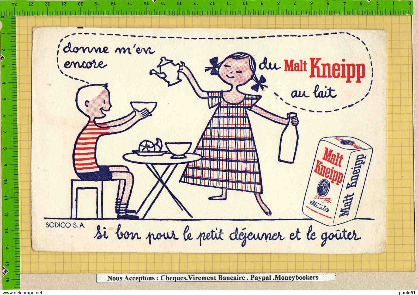 BUVARD : Si Bon Pour Le Petit Dejeuner Et Le Gouter Du Malt KNEIPP - Coffee & Tea