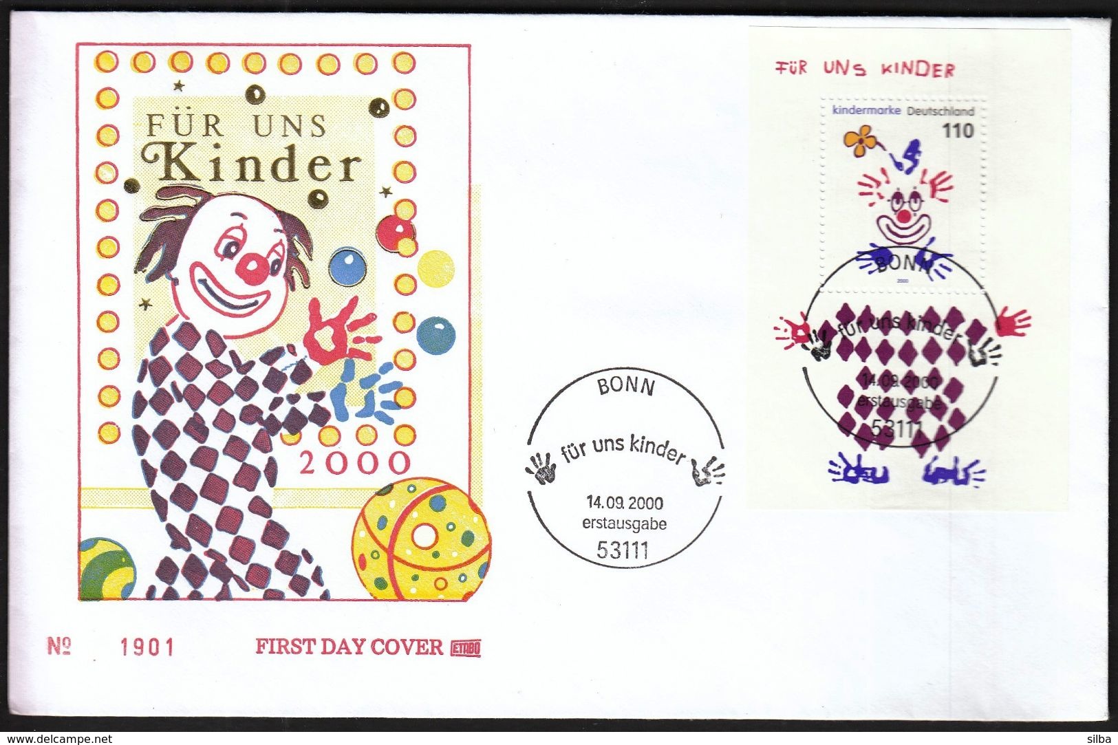 Germany Bonn 2000 / Kor Our Kids - Children / Fur Uns Kinder / Circus / FDC - Other & Unclassified