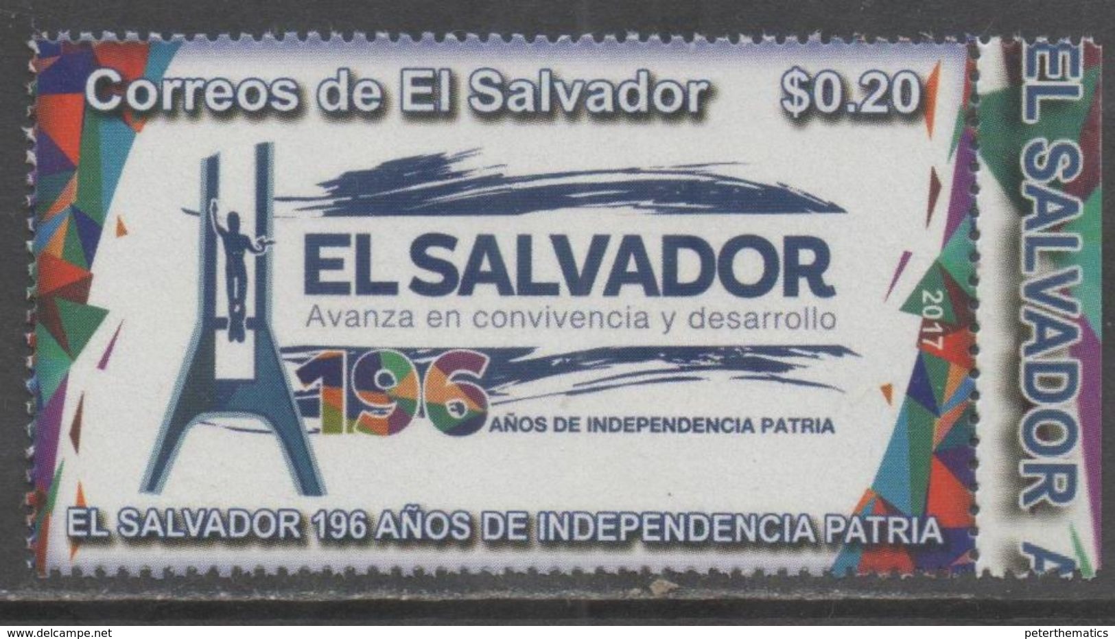 EL SALVADOR ,2017, MNH, 196TH ANNIVERSARY OF INDEPENDENCE, 1v - Unclassified