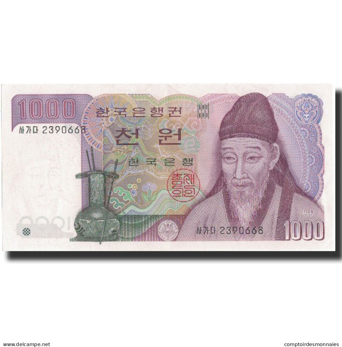 Billet, South Korea, 1000 Won, Undated (1983), Undated, KM:47, SPL+ - Corée Du Sud