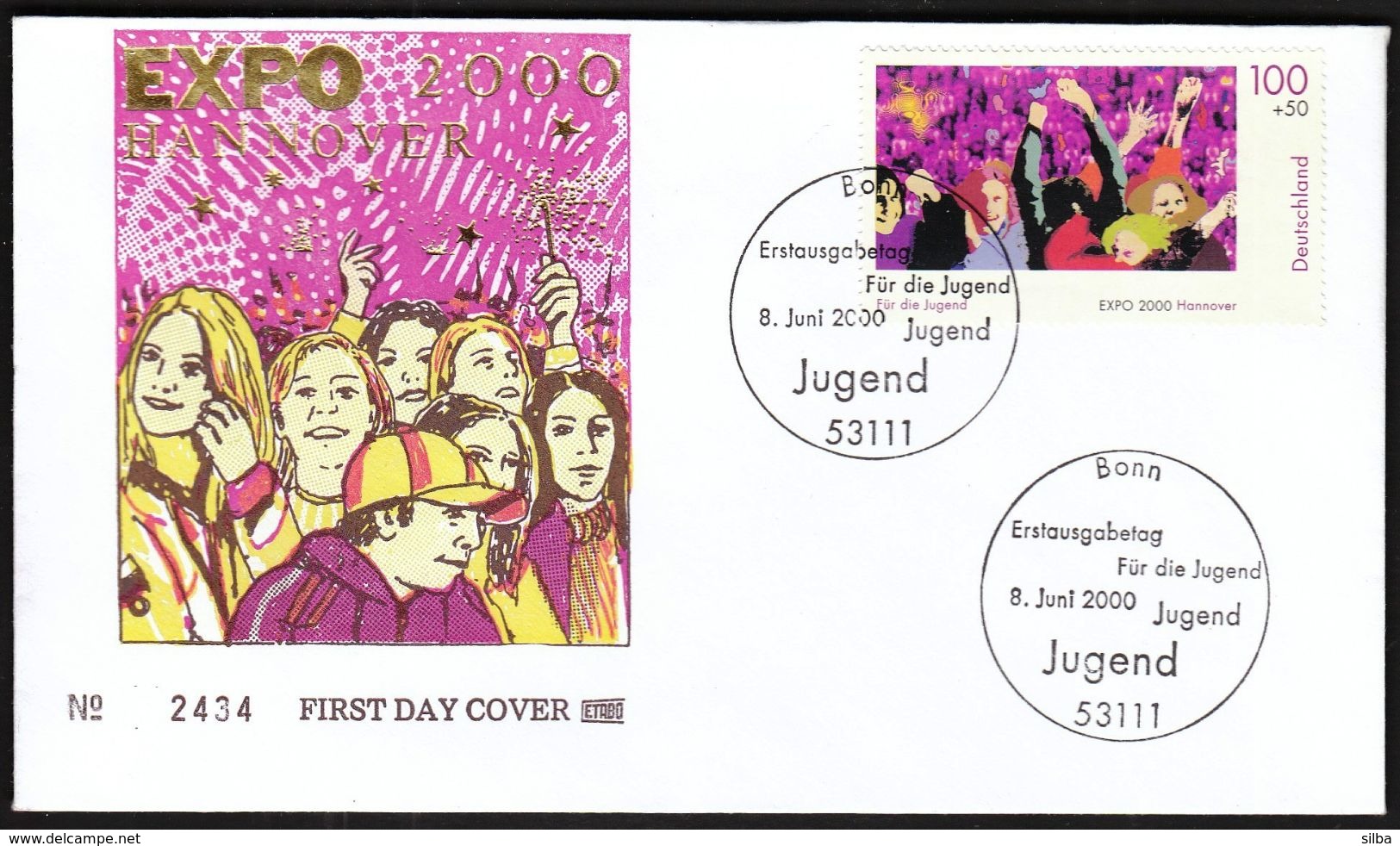 Germany Bonn 2000 / For Youth / EXPO 2000 Hannover / Jugend / FDC - 2000 – Hannover (Duitsland)