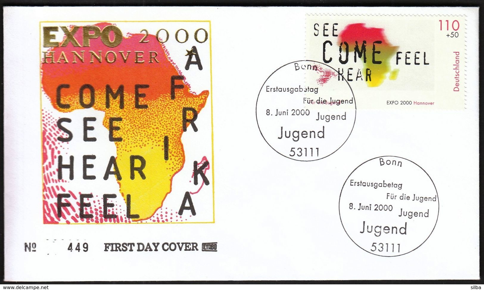 Germany Bonn 2000 / For Youth / EXPO 2000 Hannover / Jugend / FDC - 2000 – Hanover (Germany)
