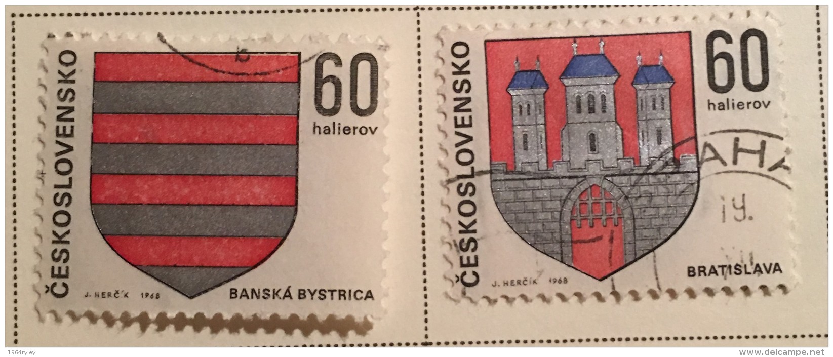 Czechoslovakia - (0) - 1968 - # 1569/1577, 1579/1580 - Used Stamps