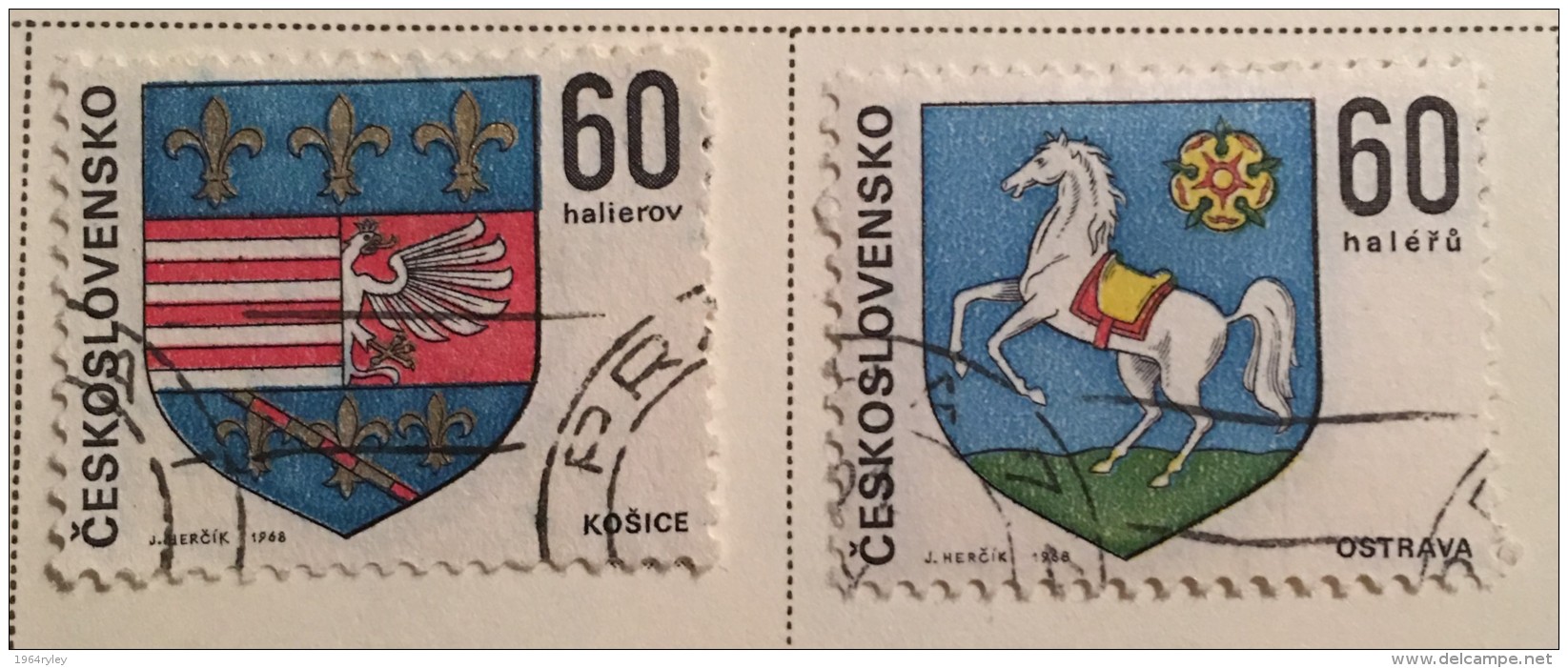 Czechoslovakia - (0) - 1968 - # 1569/1577, 1579/1580 - Used Stamps