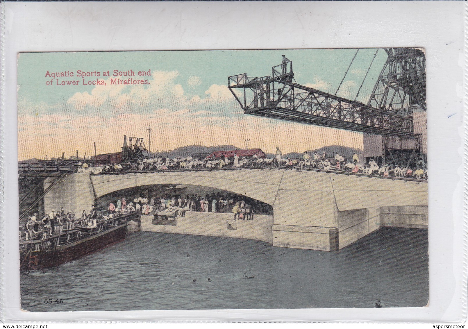 PANAMA. AQUATIC SPORTS AT SOUTH END LOWER LOCKS, MIRAFLORES. PUB TOLEDANO BROS & DE LEMOS.-TBE-BLEUP - Panama