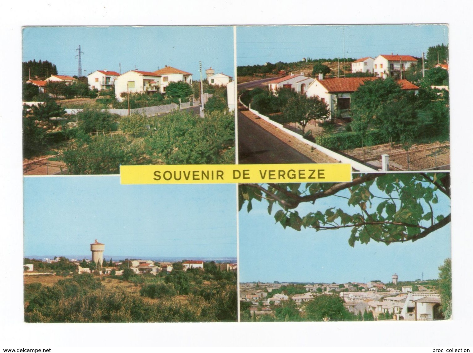 Souvenir De Vergèze, 4 Vue, 1972, éd. Giacobbi 24 B1 - Vergèze