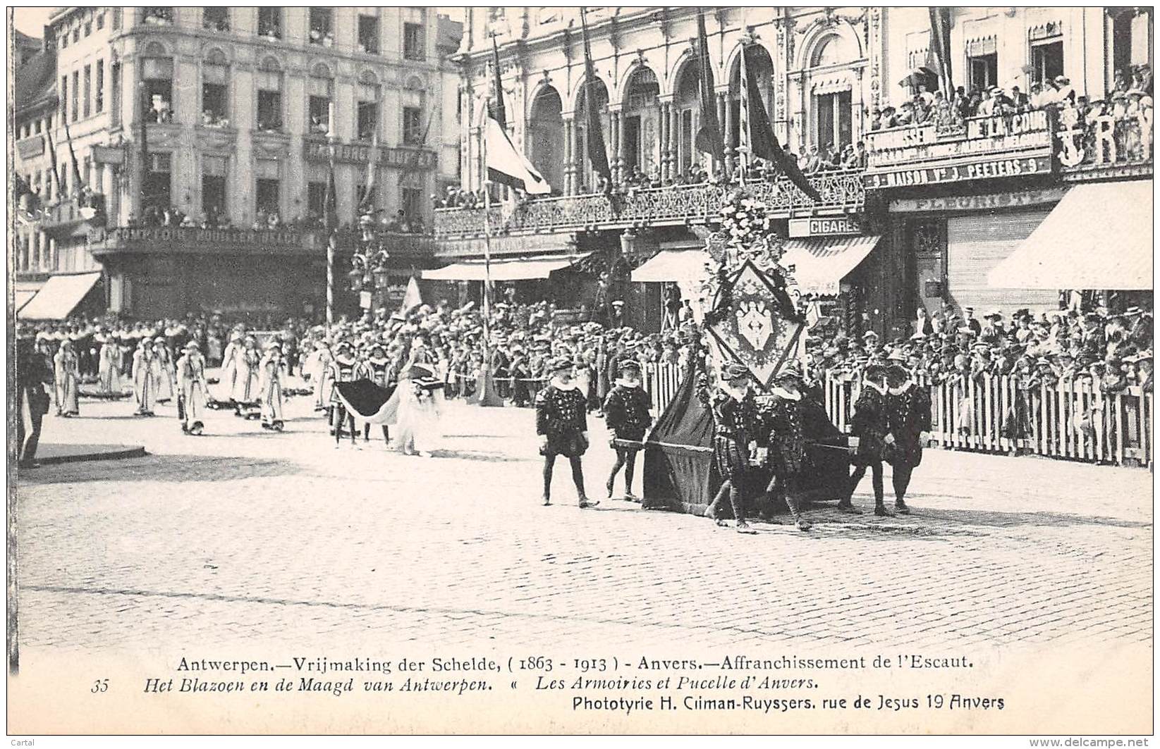 ANTWERPEN - Vrijmaking Der Schelde (1863 - 1913) - 35 - Het Blazoen En De Maagd Van Antwerpen - Antwerpen