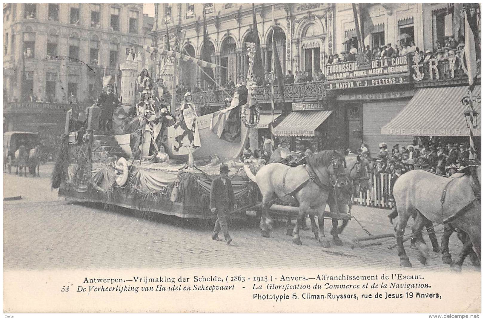 ANTWERPEN - Vrijmaking Der Schelde (1863 - 1913) - 53 - De Verheerlijking Van Handel En Scheepvaart - Antwerpen