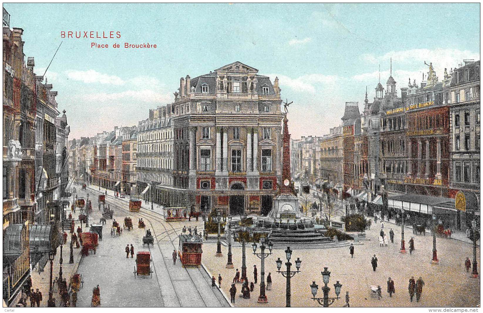 BRUXELLES - Place De Brouckère - Marktpleinen, Pleinen