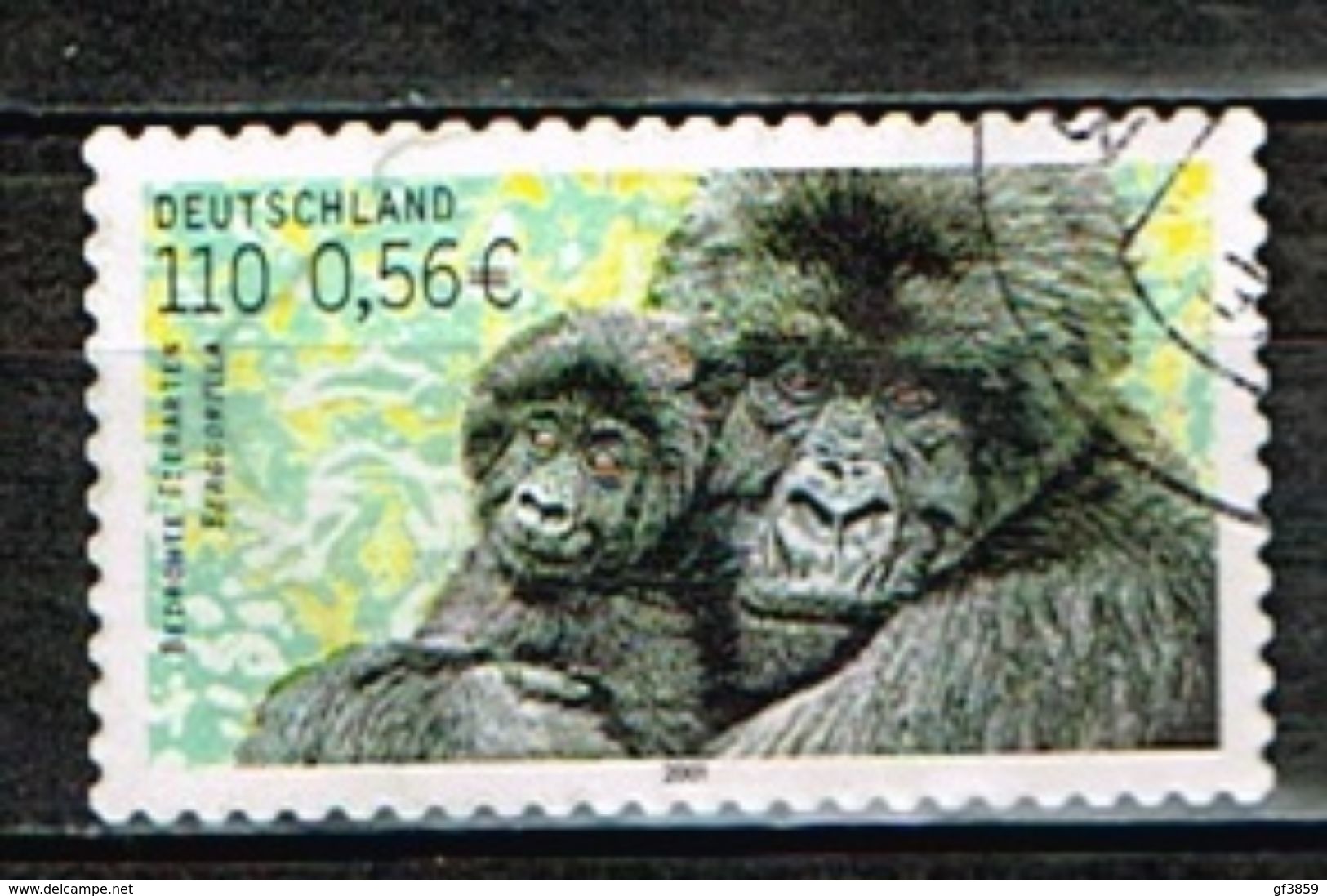 ALLEMAGNE / Oblitérés/Used / 2001 - Faune En Voie De Disparition / Gorilles - Used Stamps