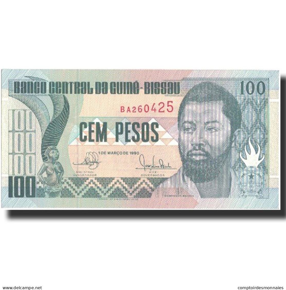 Billet, Guinea-Bissau, 100 Pesos, 1990, 1990-03-01, KM:11, NEUF - Guinea-Bissau