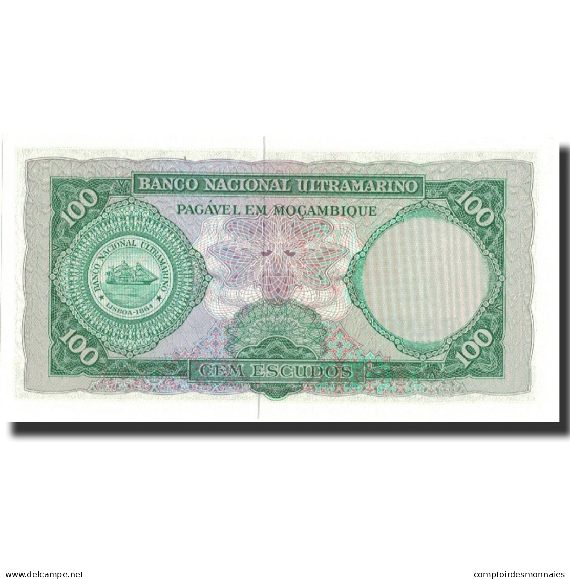 Billet, Mozambique, 100 Escudos, 1961, 1961-03-27, KM:109a, NEUF - Mozambique