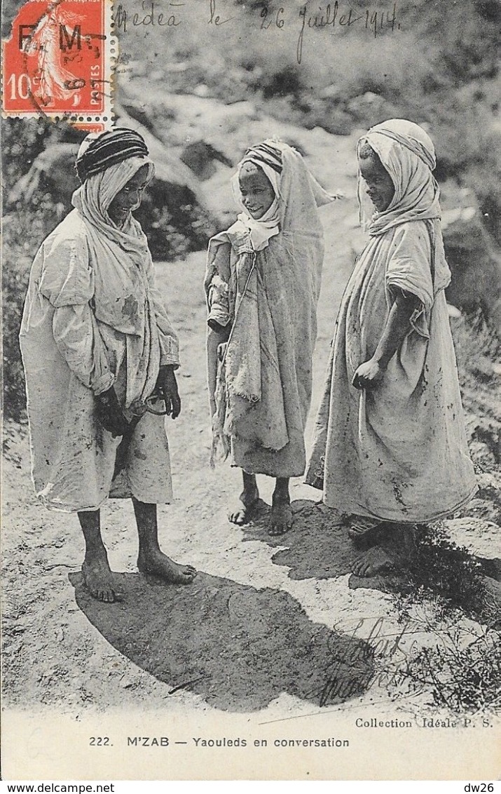 Algérie - M'Zab, Yaouleds En Conversation -Collection Idéale P.S. - Carte N° 222 - Enfants