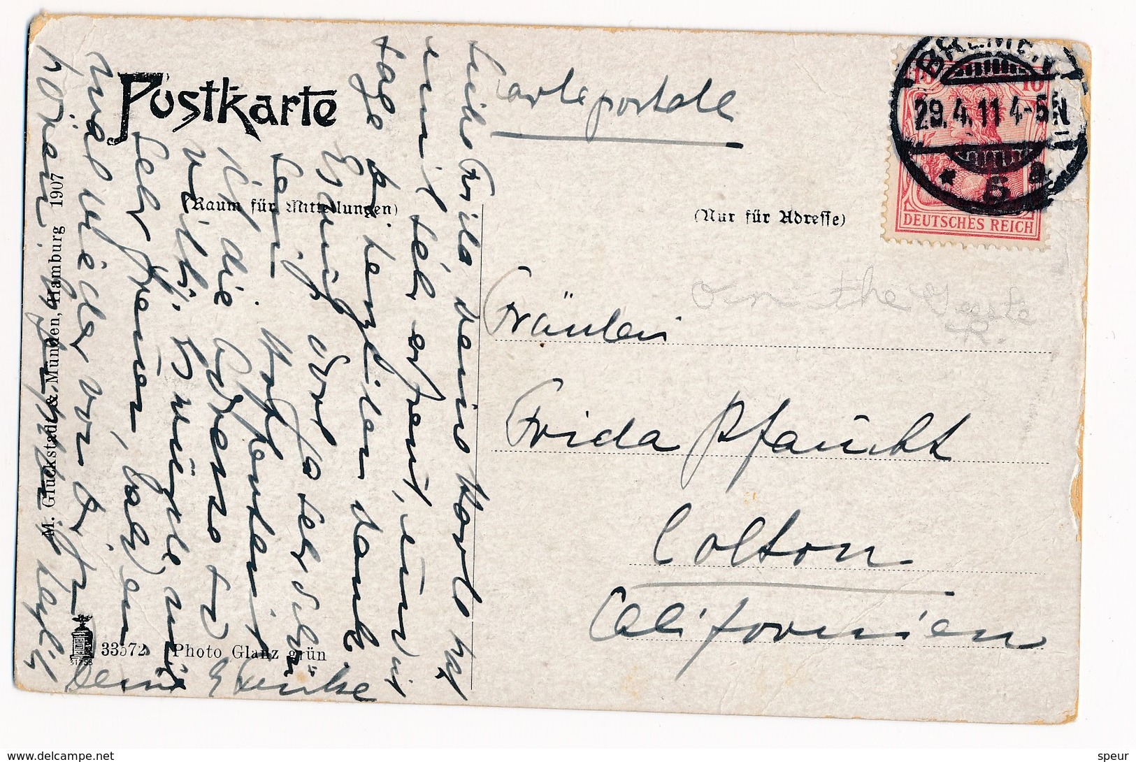 Bremerhaven - Geestepartie. Message In German, Postally Used In 1911. - Bremerhaven