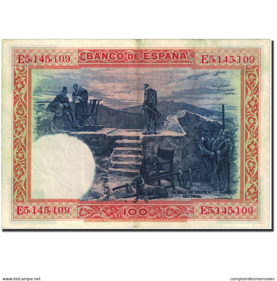 Billet, Espagne, 100 Pesetas, 1925, 1925-07-01, KM:69c, TTB+ - 100 Pesetas