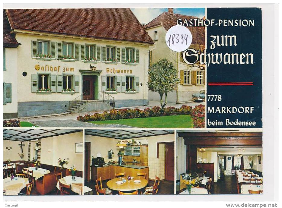 CPM GF -18394- Allemagne - Markdorf - Gasthaus-Pension "Zum Schwanen"-Envoi Gratuit - Markdorf