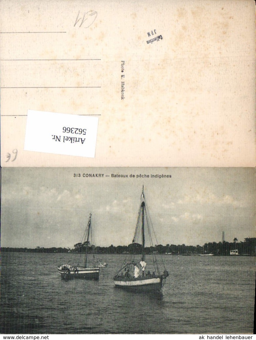 562366,Africa Guinea Conakry Segelboote Fischer Fischen Boot Fischerboot - Ohne Zuordnung